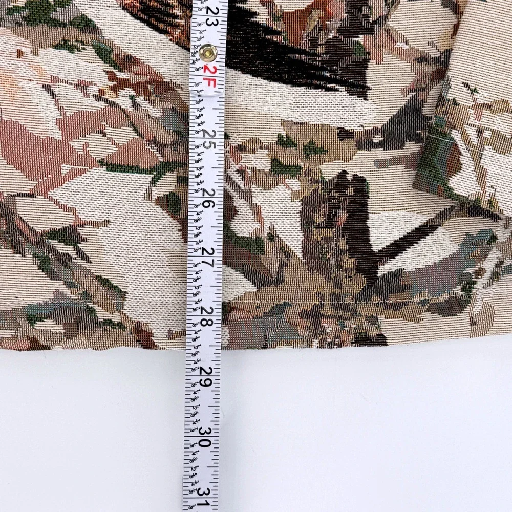 Rebel Vengeance Tapestry Jacket Mens Large Camo Duck Print Button Up‎ Shirt NWT